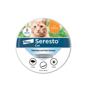 Seresto Flea and Tick Collar for Cats – 8-Month Protection, Non-Greasy & Odorless